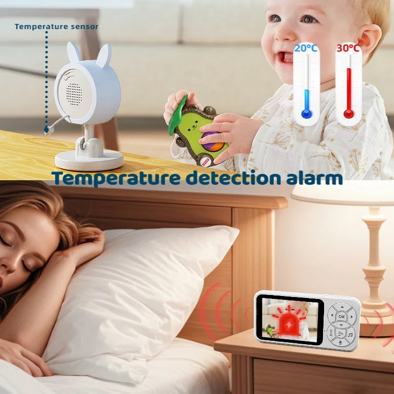 Smart Baby Monitor with 3.5” Display – Safe &; Reliable Baby Monitoring