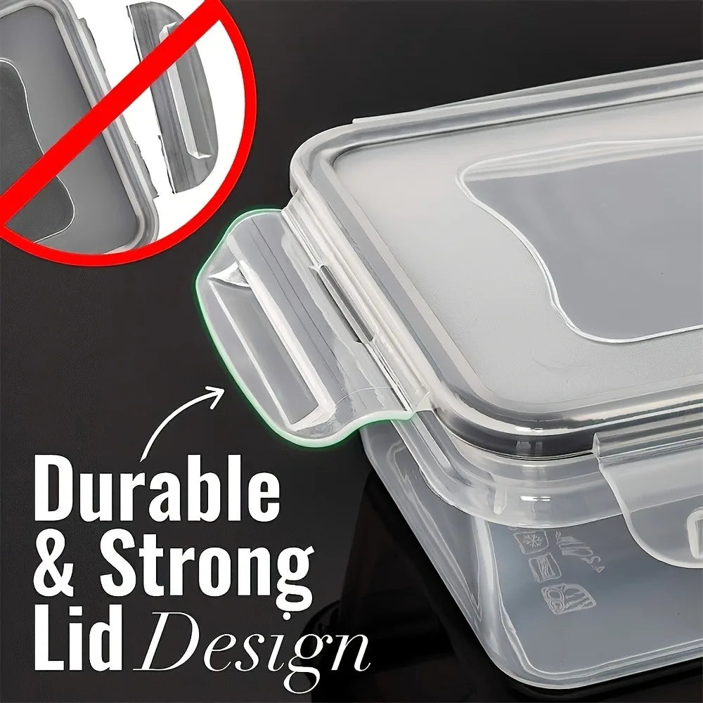 8-Piece BPA-Free Airtight Food Storage Container Set with Locking Lids