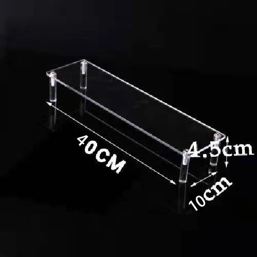 Black Acrylic Riser Display Shelf – Multi-Level Perfume & Cosmetic Organizer