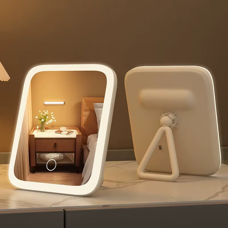 LED Makeup Mirror with Light – Smart Desktop Vanity Mirror