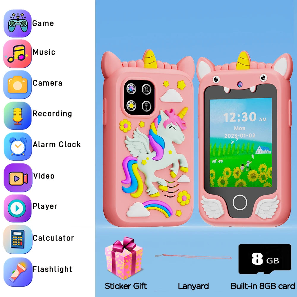 Mini Kids Smart Phone – Educational Toy with Camera, Music &; Learning Games