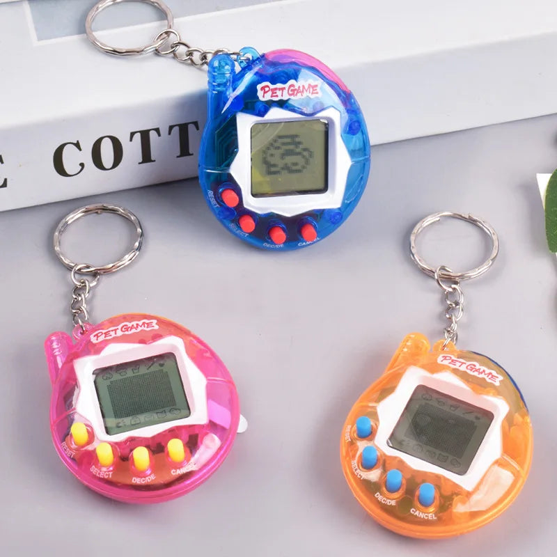 168-in-1 Virtual Electronic Pet Keychain – Nostalgic Retro Pixel Game Toy