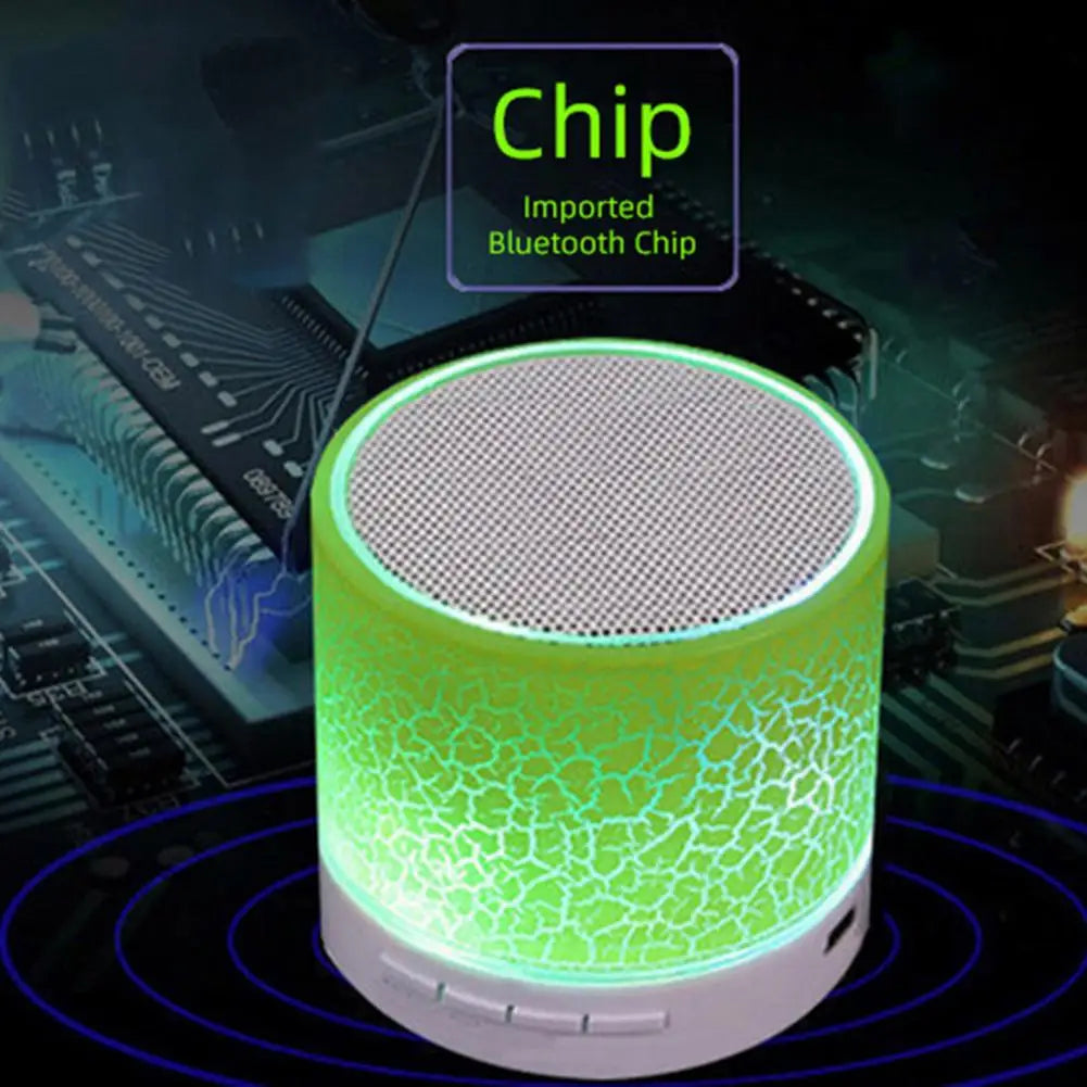 Mini Bluetooth Bass Speaker with LED Light – Compact Powerful Sound Anywhere