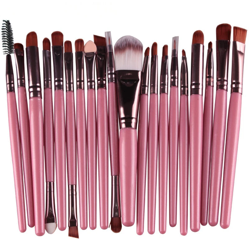 20-Piece Professional Makeup Brush Set – Soft Full Face Beauty Brush Collection