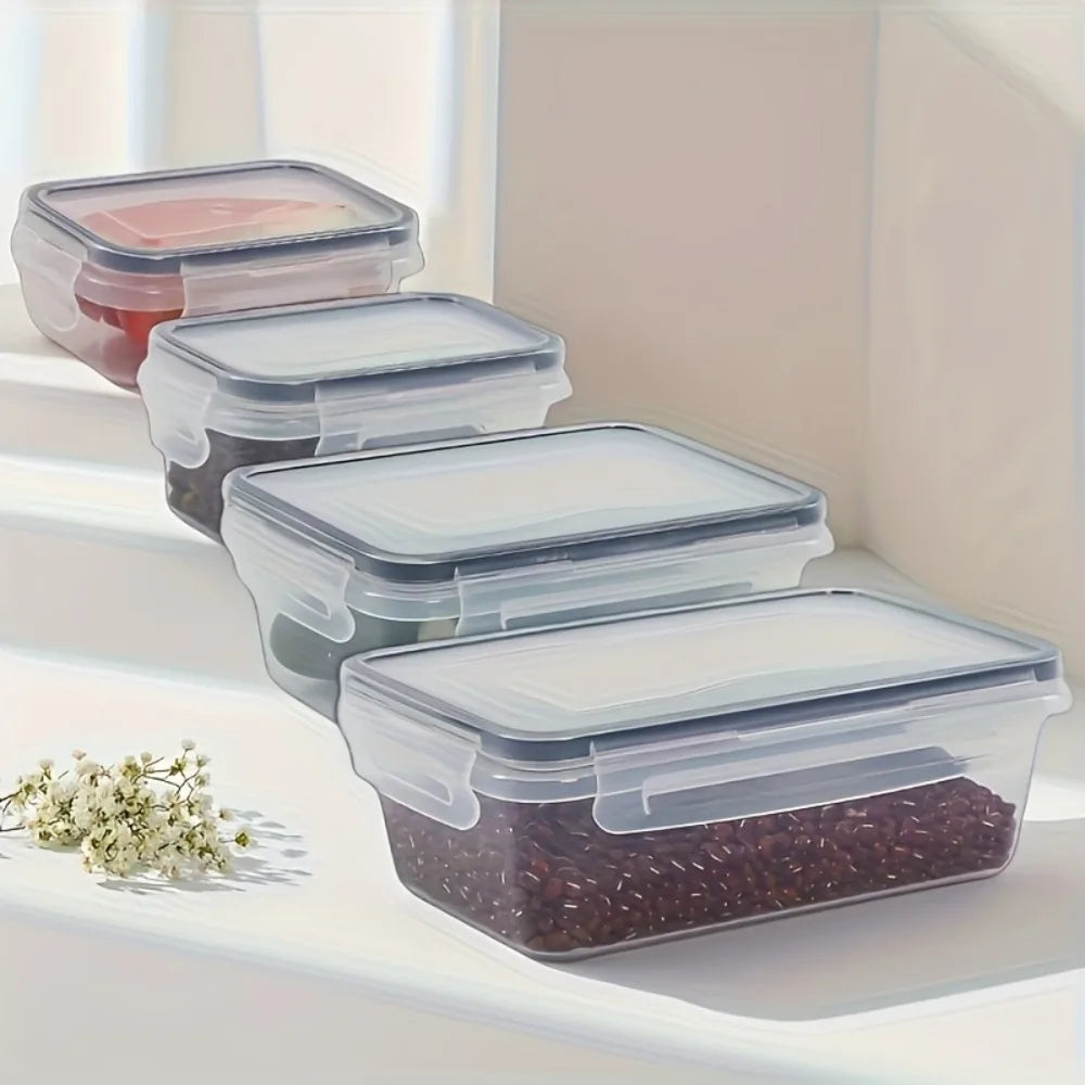 8-Piece BPA-Free Airtight Food Storage Container Set with Locking Lids