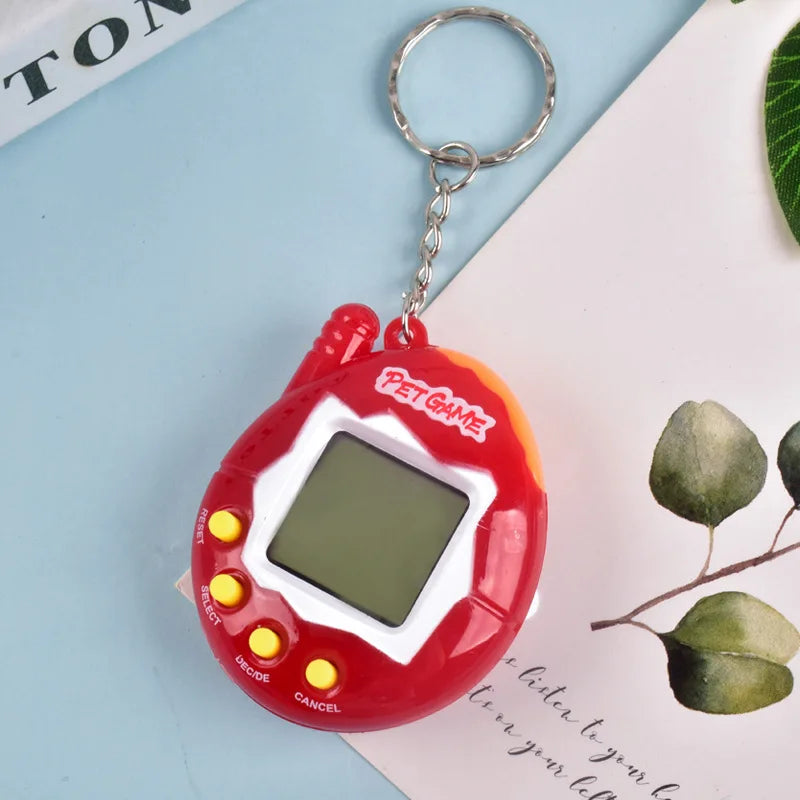 168-in-1 Virtual Electronic Pet Keychain – Nostalgic Retro Pixel Game Toy