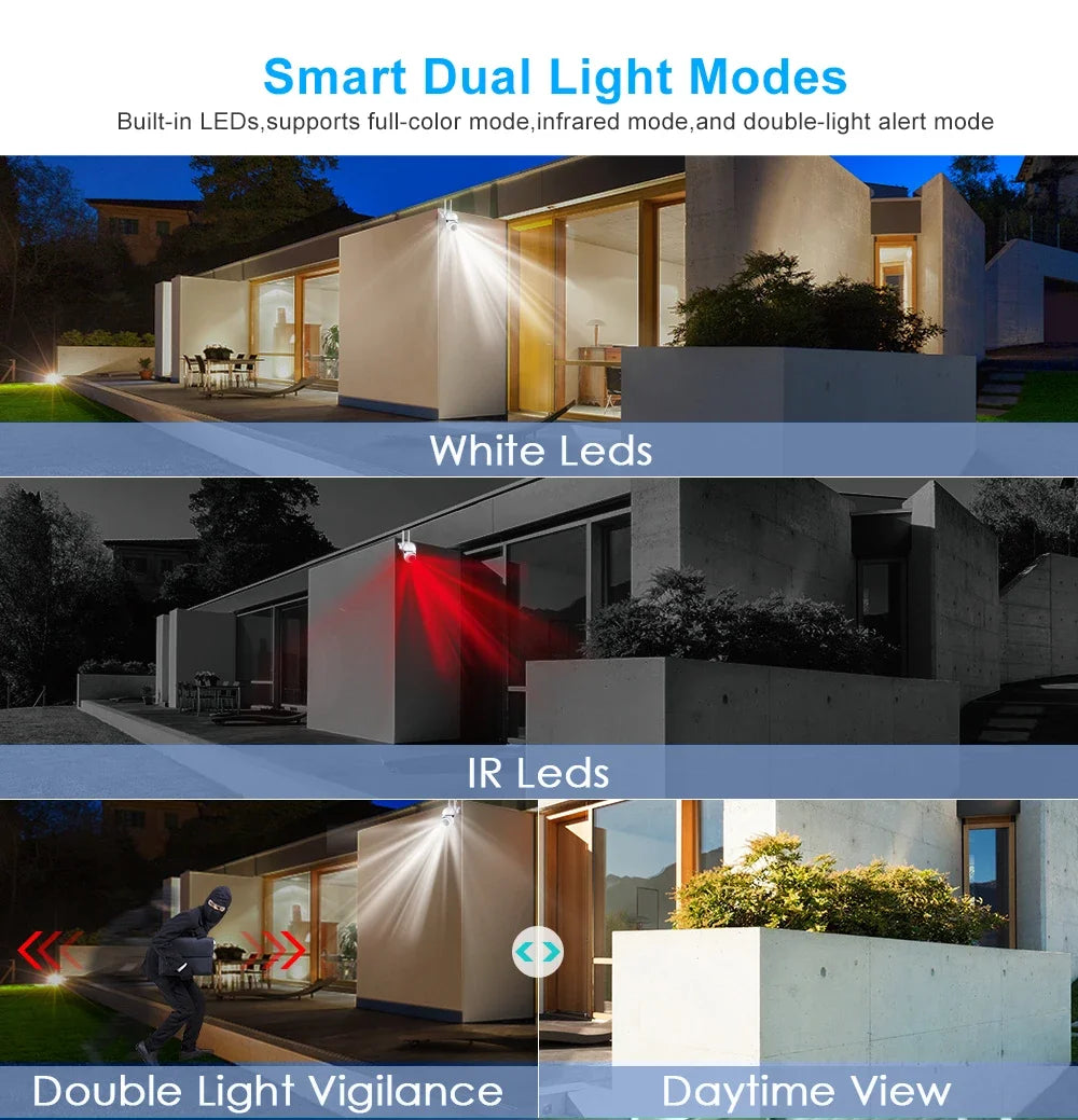 8MP Wireless PTZ Security Camera – Smart Outdoor Protection