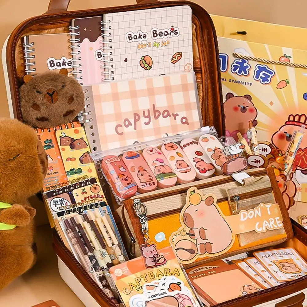 Capybara Stationery Gift Set™ – Complete Back-to-School Kit