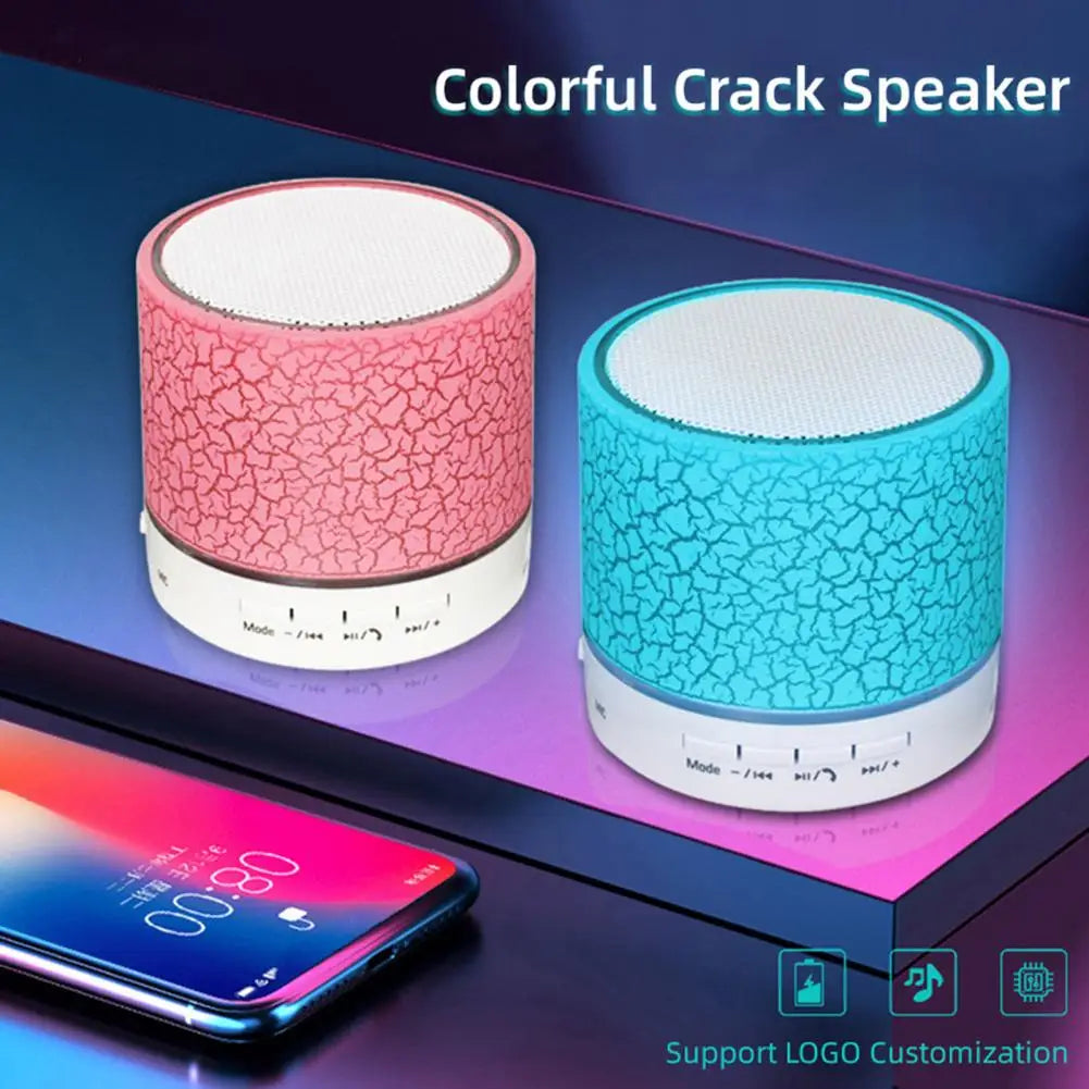 Mini Bluetooth Bass Speaker with LED Light – Compact Powerful Sound Anywhere