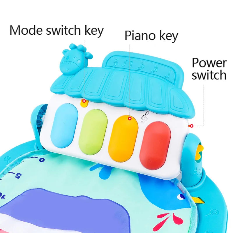 Baby Fitness Play Gym – Musical Kick & Play Activity Mat (0–36 Months)