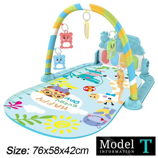 Baby Fitness Play Gym – Musical Kick & Play Activity Mat (0–36 Months)