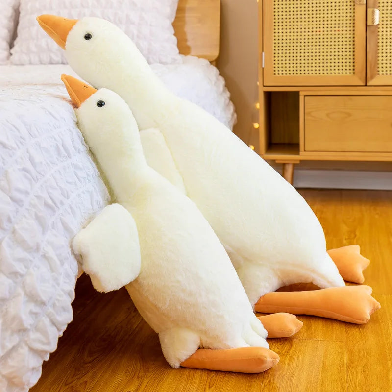 Funny Goose Plush Pillow – Soft Stuffed Duck Body Cushion (50/90/130CM) – Sleeping Pillow &amp; Sofa Cushion Gift Toy