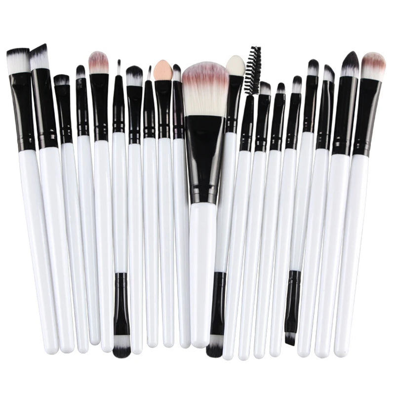 20-Piece Professional Makeup Brush Set – Soft Full Face Beauty Brush Collection