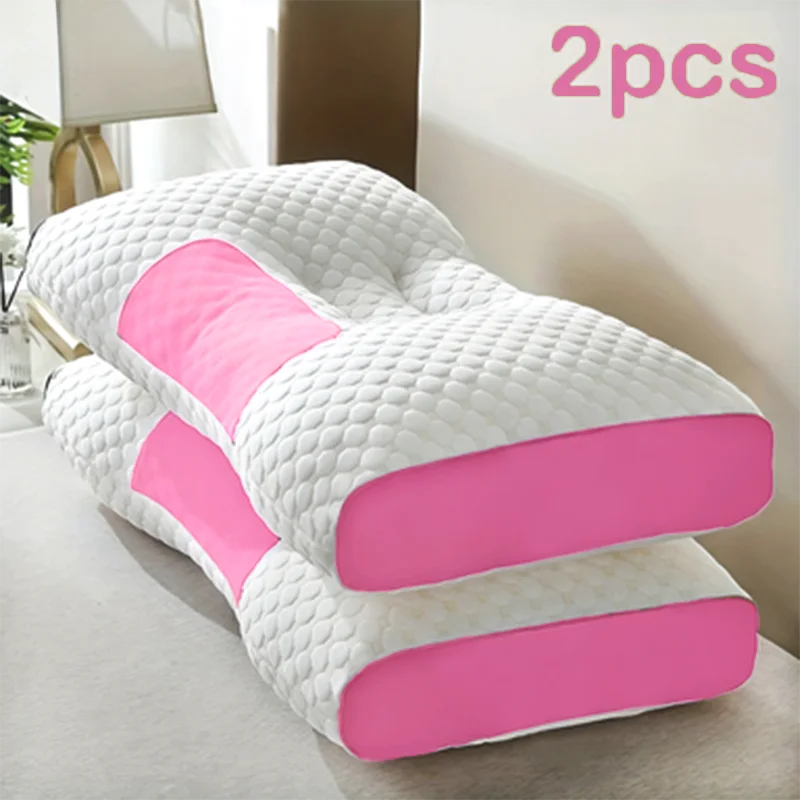 2-Pack Ergonomic Neck Support Pillows – Orthopedic Contour Sleeping Pillows