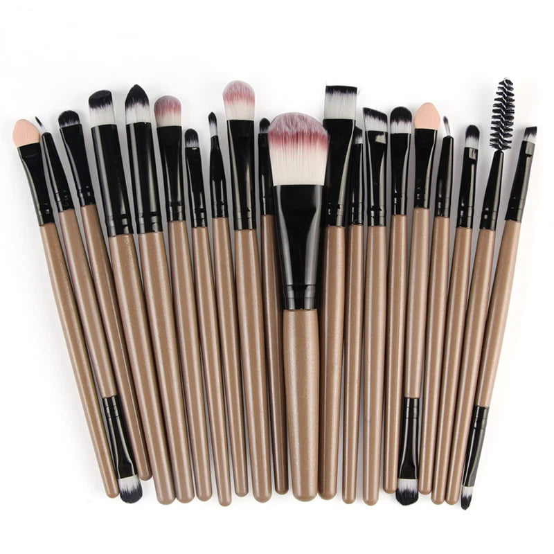 20-Piece Professional Makeup Brush Set – Soft Full Face Beauty Brush Collection