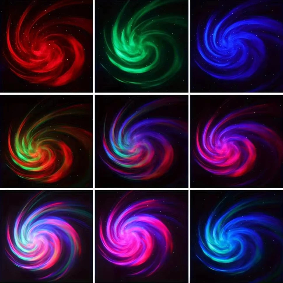 LED Galaxy Projector Night Light – Colorful Starry Sky for Bedrooms & Parties