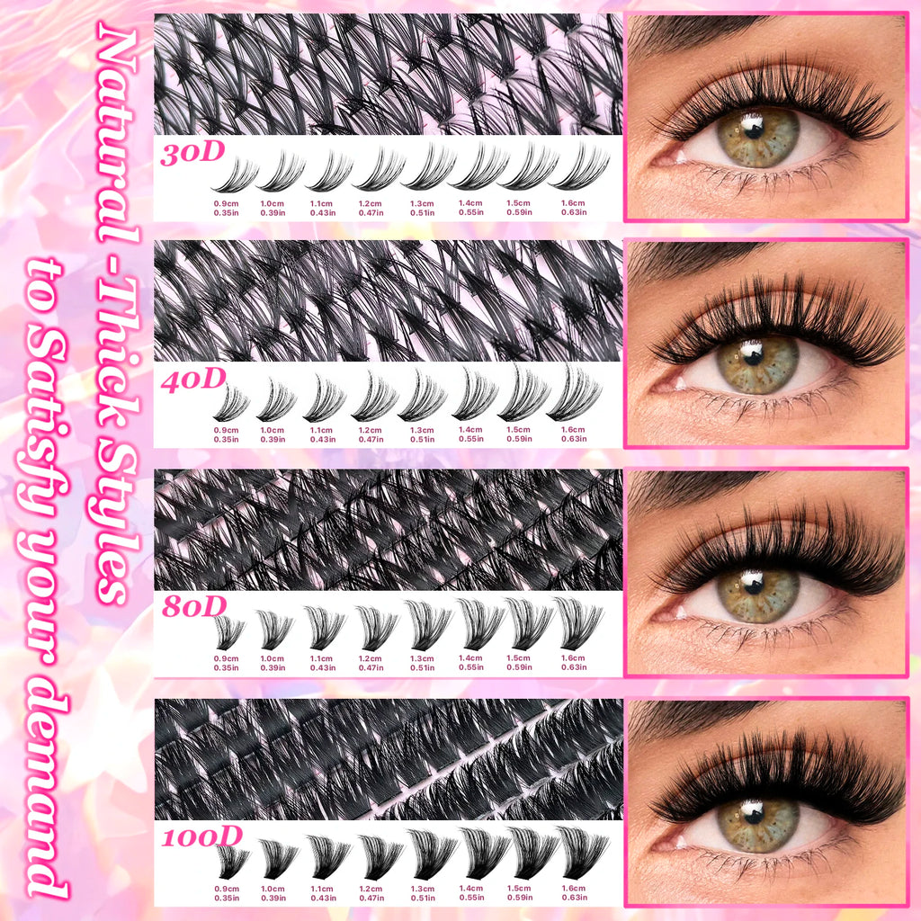 DIY Lash Extension Kit™ – Wispy Cluster Lashes with Bond & ; Seal
