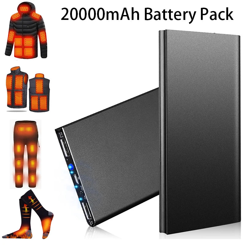 20000mAh Portable Power Bank – Fast Charging with Built-In Flashlight