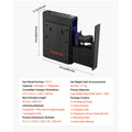 Smart Handgun Safe – Fingerprint, Password &amp; Key Quick Access Lock Box