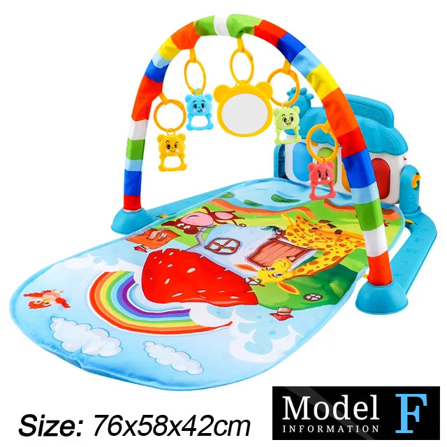 Baby Fitness Play Gym – Musical Kick & Play Activity Mat (0–36 Months)