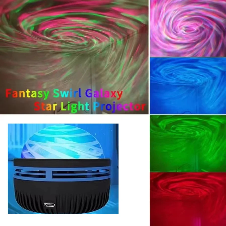 LED Galaxy Projector Night Light – Colorful Starry Sky for Bedrooms & Parties