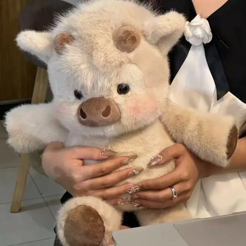 Cute Running Cow Plush Toy (40–45cm) – Soft Interactive Stuffed Animal