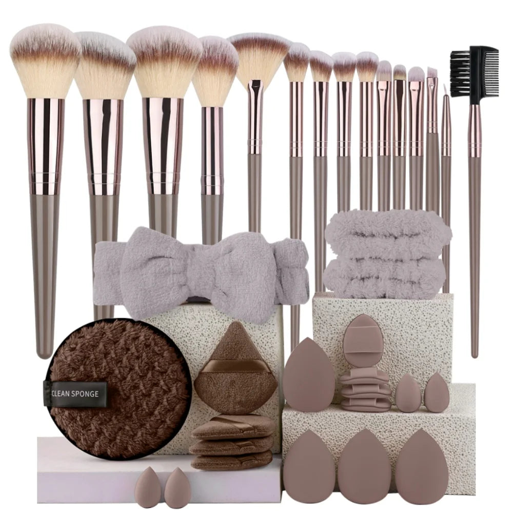 Premium Makeup Brush Set – Soft Fluffy Cosmetic Brushes for Flawless Makeup