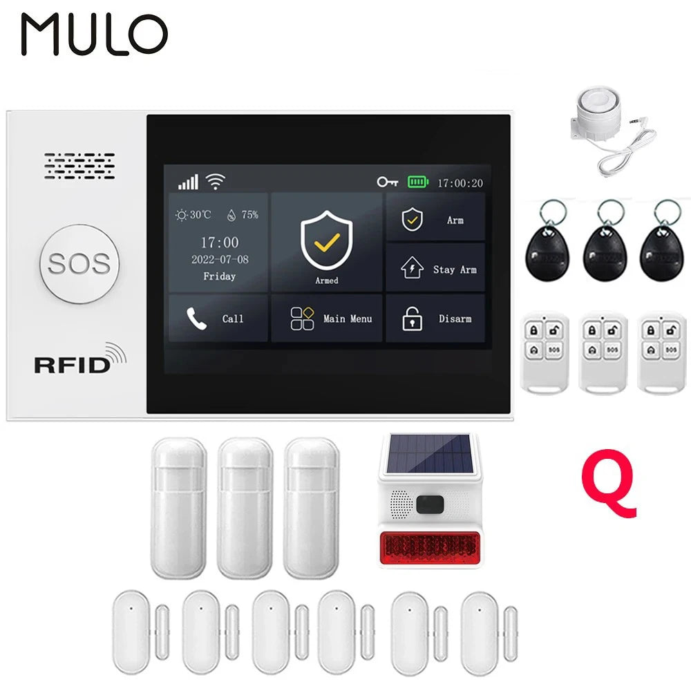 Smart Home Security Alarm System – 4G GSM WiFi Wireless Burglar Protection Kit