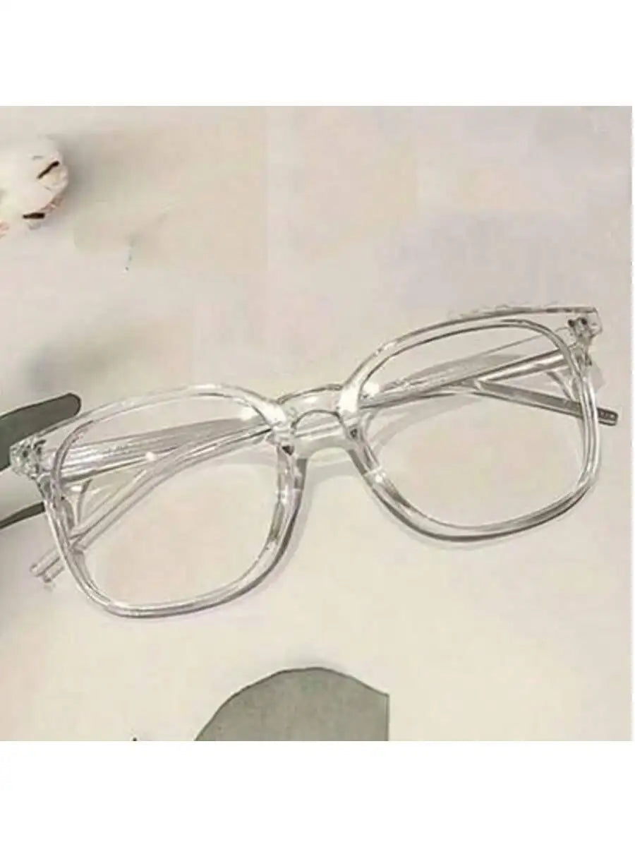 Universal Square Frame Fashion Glasses – Clear Lens Campus Style Eyewear (1/2/3 Pairs)