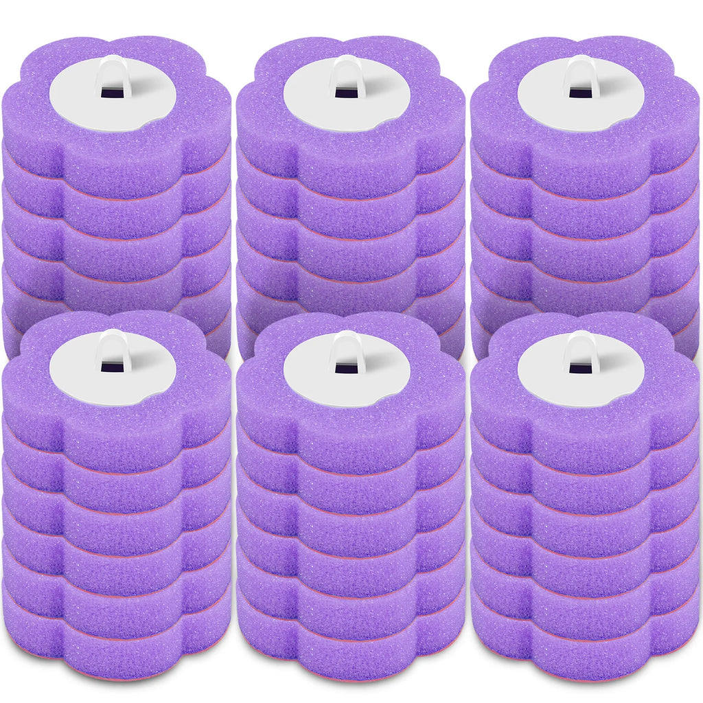 Disposable Toilet Brush Cleaning Kit – Wall-Mounted Toilet Bowl Brush with Long Handle &amp; 24 Replacement Heads