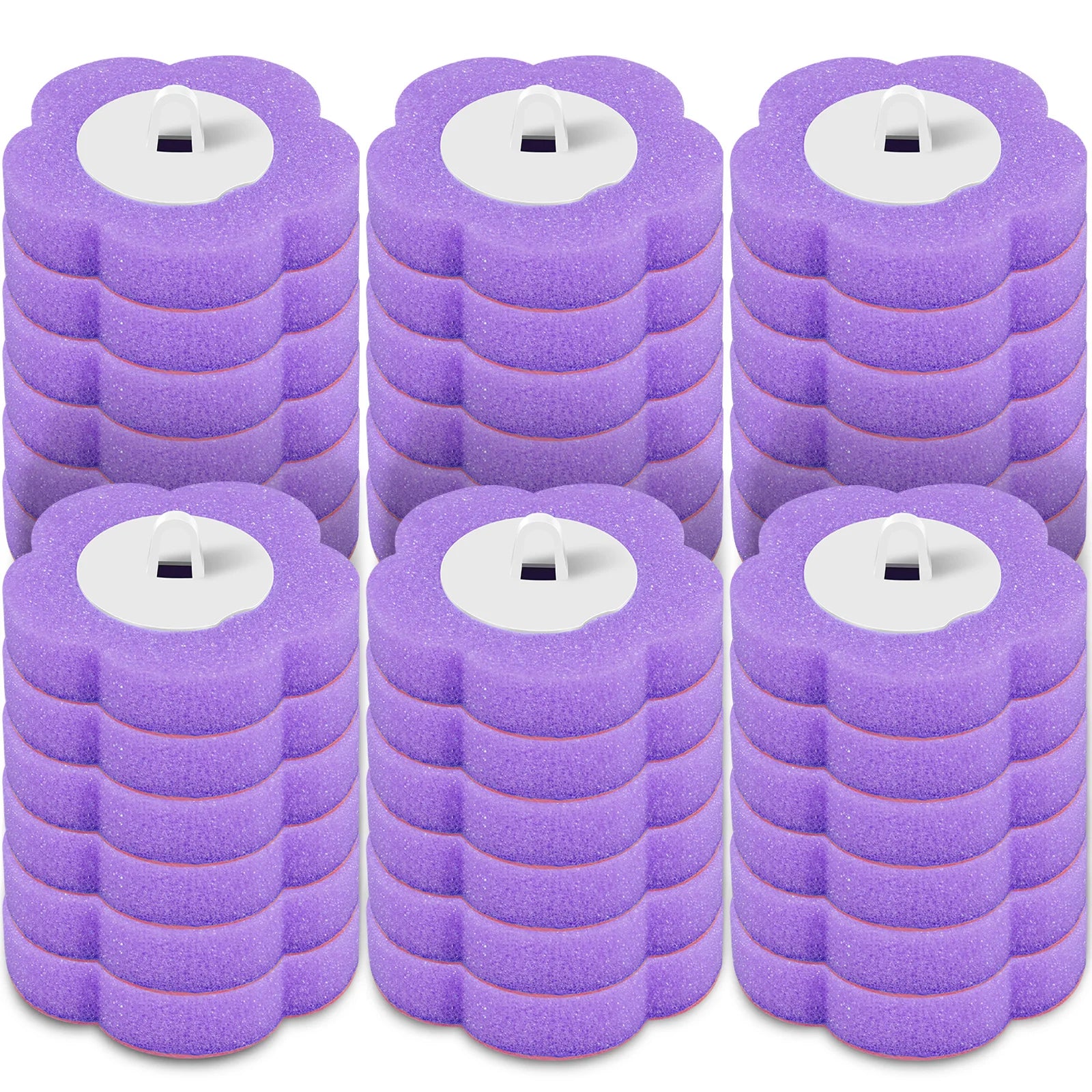 Disposable Toilet Brush Cleaning Kit – Wall-Mounted Toilet Bowl Brush with Long Handle &amp; 24 Replacement Heads