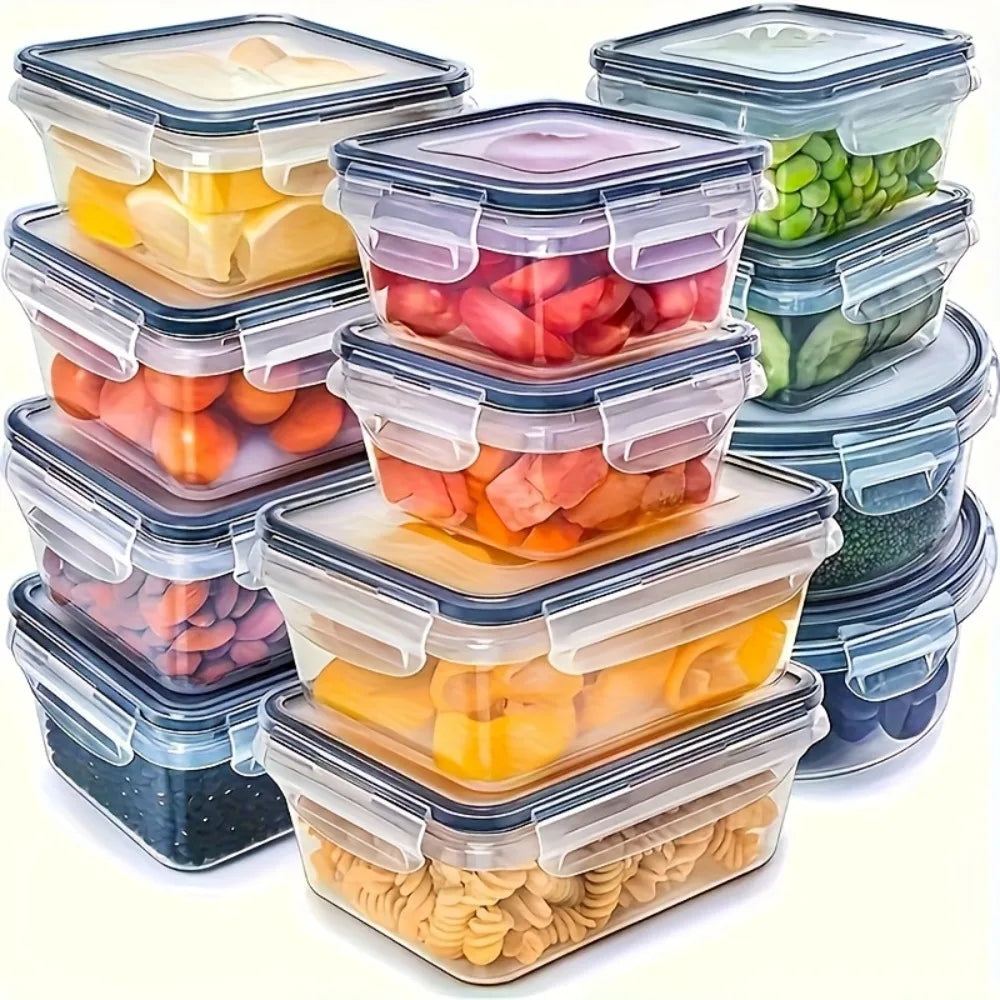 8-Piece BPA-Free Airtight Food Storage Container Set with Locking Lids