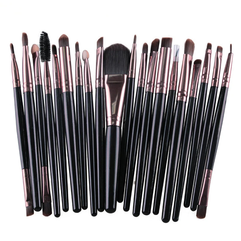 20-Piece Professional Makeup Brush Set – Soft Full Face Beauty Brush Collection
