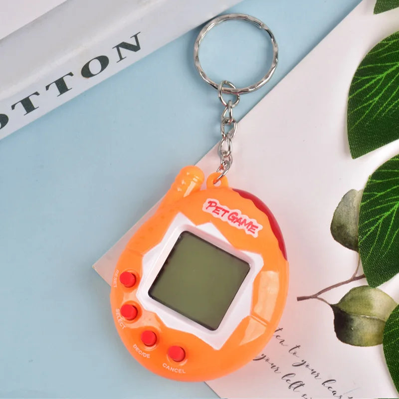 168-in-1 Virtual Electronic Pet Keychain – Nostalgic Retro Pixel Game Toy