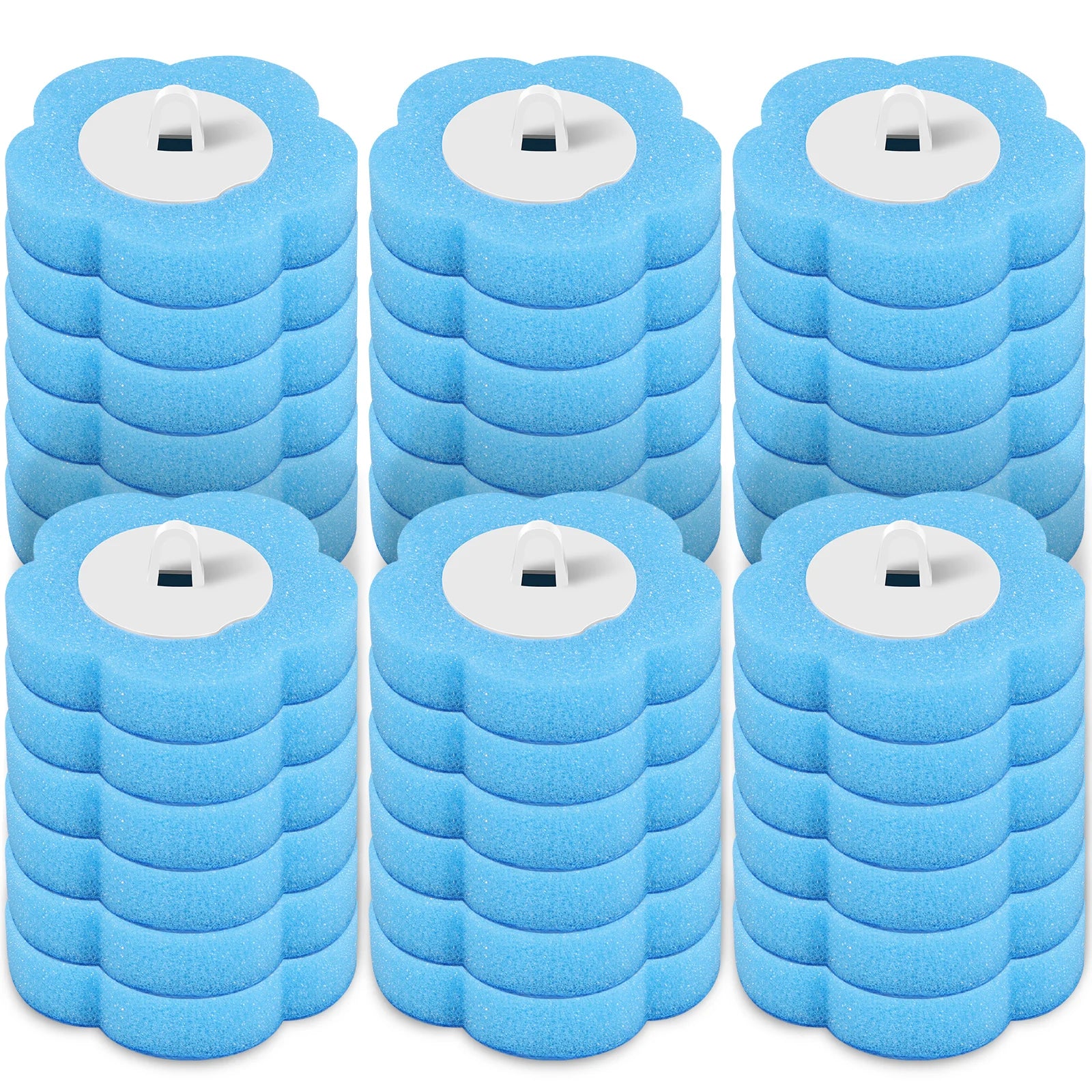 Disposable Toilet Brush Cleaning Kit – Wall-Mounted Toilet Bowl Brush with Long Handle &amp; 24 Replacement Heads