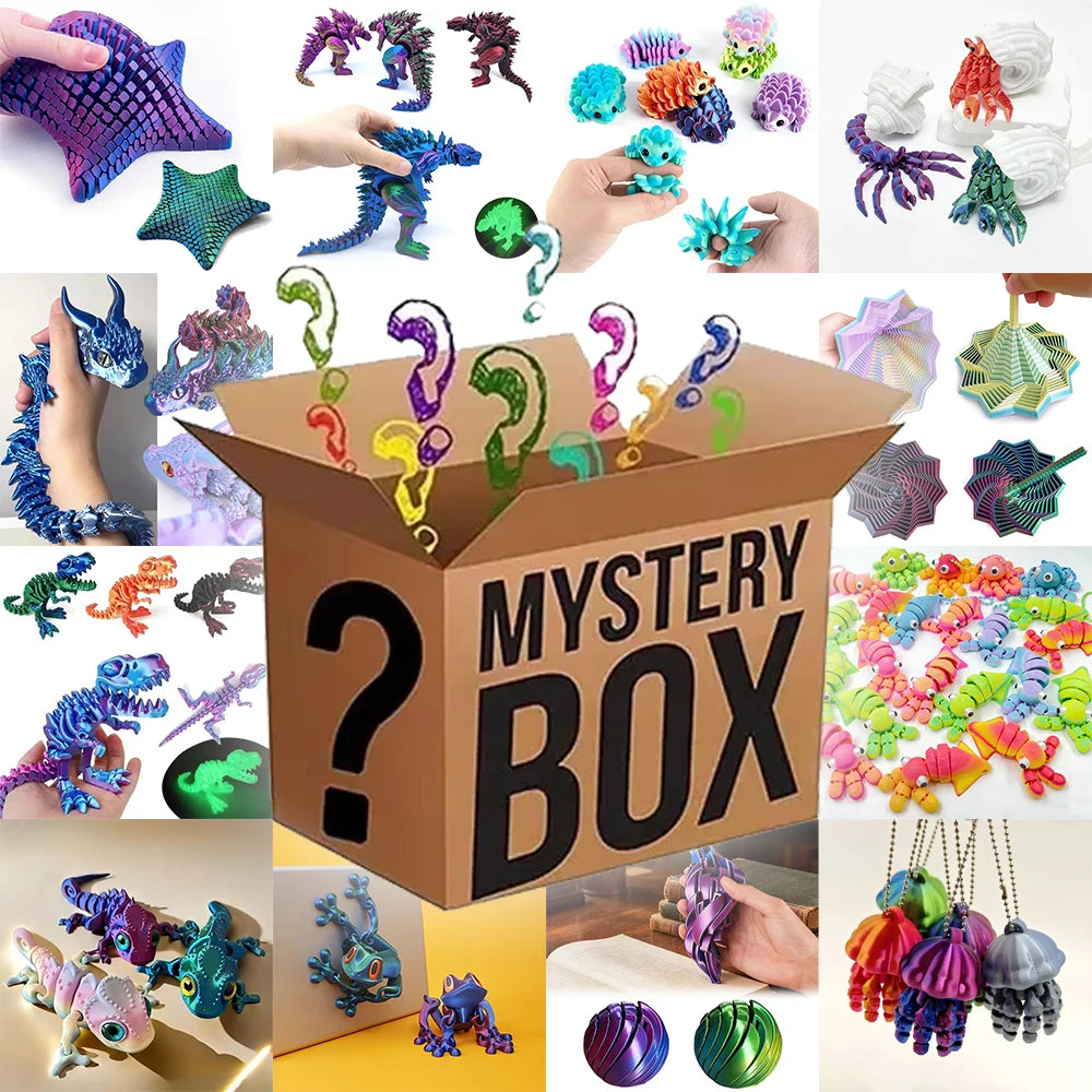 3D Printed Model Mystery Box™ – Surprise Collectible Toy Pack