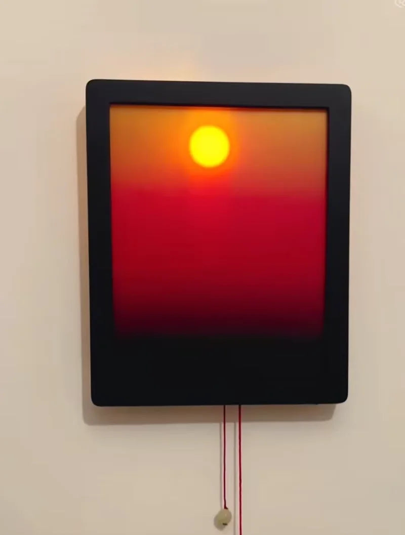 Kinetic Sunset Sunrise Wall Lamp – Moving Ambient Light for Cozy Spaces