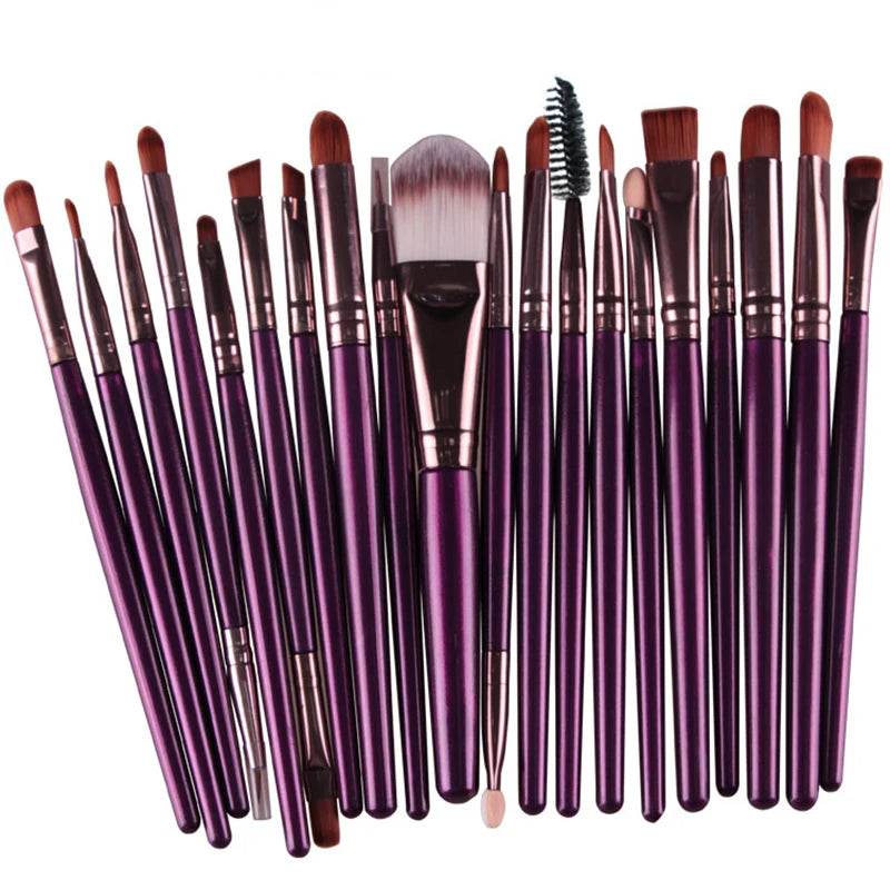 20-Piece Professional Makeup Brush Set – Soft Full Face Beauty Brush Collection