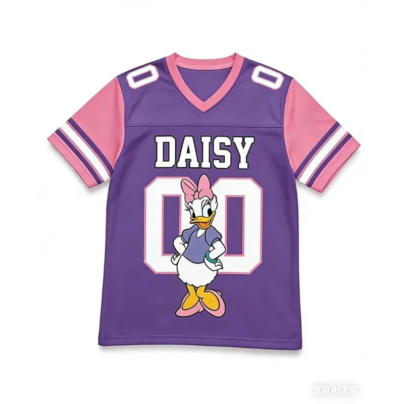 Summer Mickey Cartoon Home T-Shirt – Quick-Dry Breathable Sportswear for Women, Men & Kids