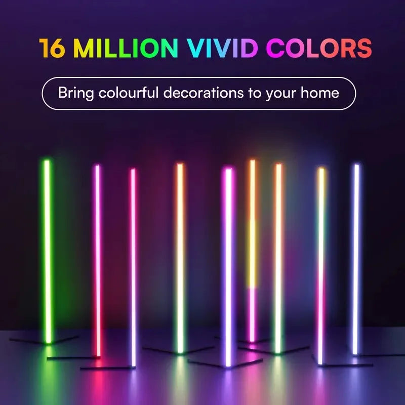 RGB LED Smart Floor Lamp – Modern, Music-Sync, and Fully Customizable