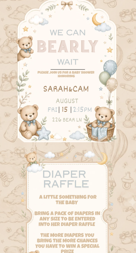 ✨ Custom Invitation Design