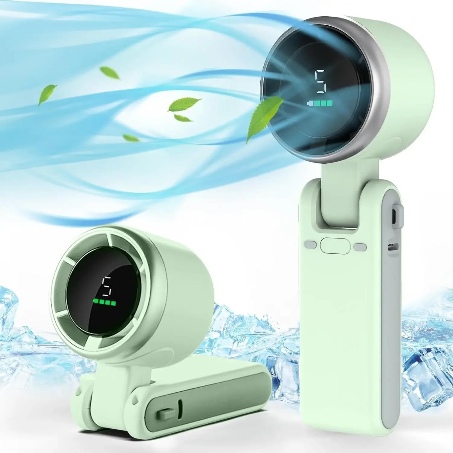3-in-1 Rechargeable Mini Fan – 5-Speed Portable Travel Fan