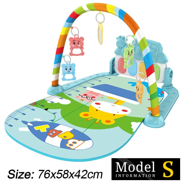 Baby Fitness Play Gym – Musical Kick & Play Activity Mat (0–36 Months)