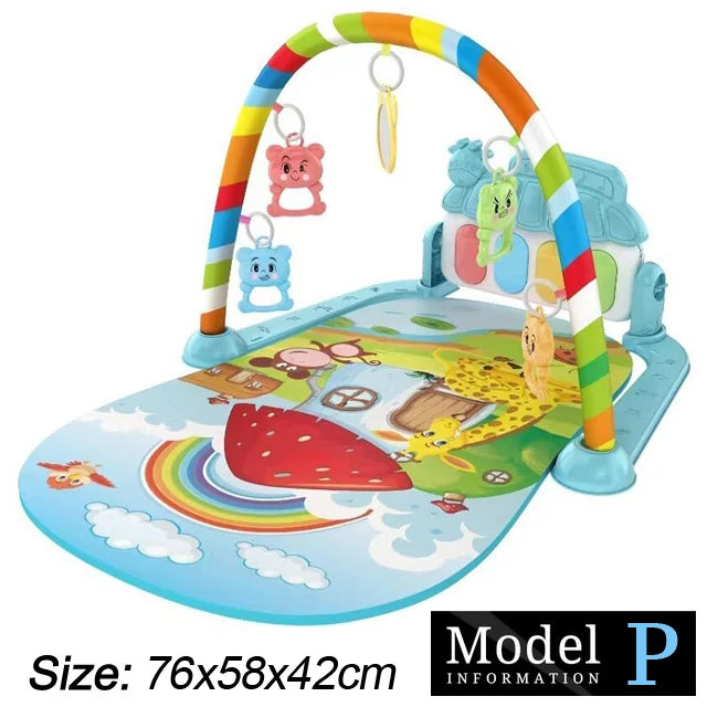 Baby Fitness Play Gym – Musical Kick & Play Activity Mat (0–36 Months)