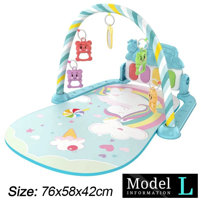 Baby Fitness Play Gym – Musical Kick & Play Activity Mat (0–36 Months)