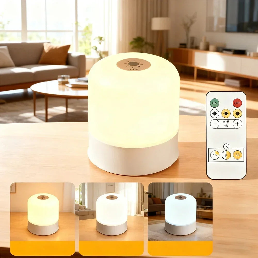 RGB Touch Control LED Night Lamp – Rechargeable Bedside Mood Light