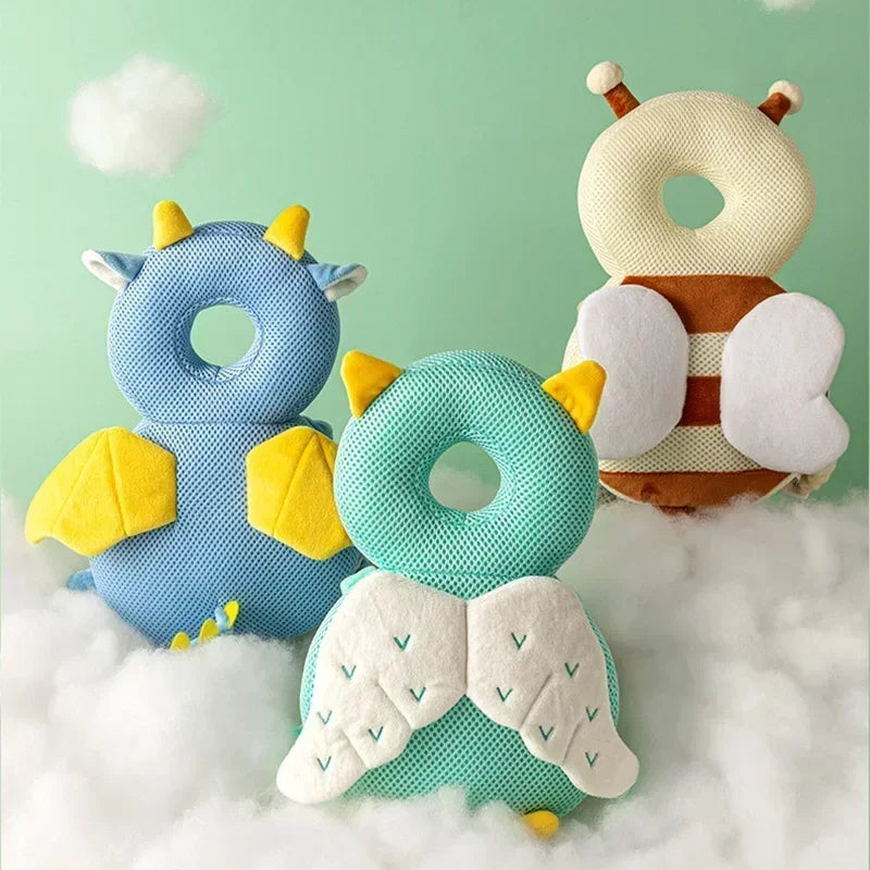 Toddler Baby Head Protector Safety Pad Cushion – Anti-Fall Cartoon Backpack Pillow (1-3 Years)