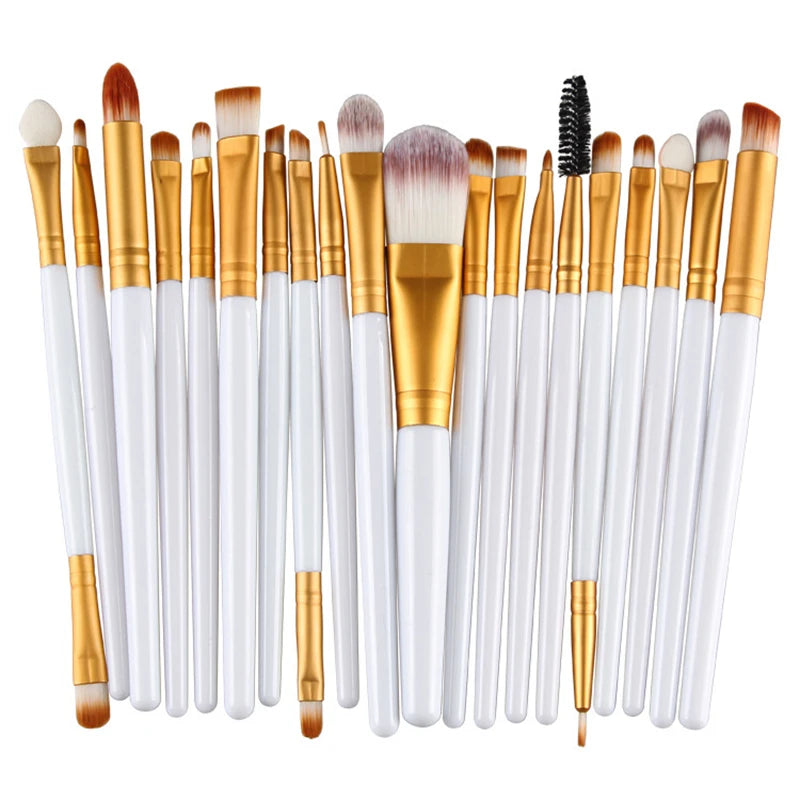 20-Piece Professional Makeup Brush Set – Soft Full Face Beauty Brush Collection