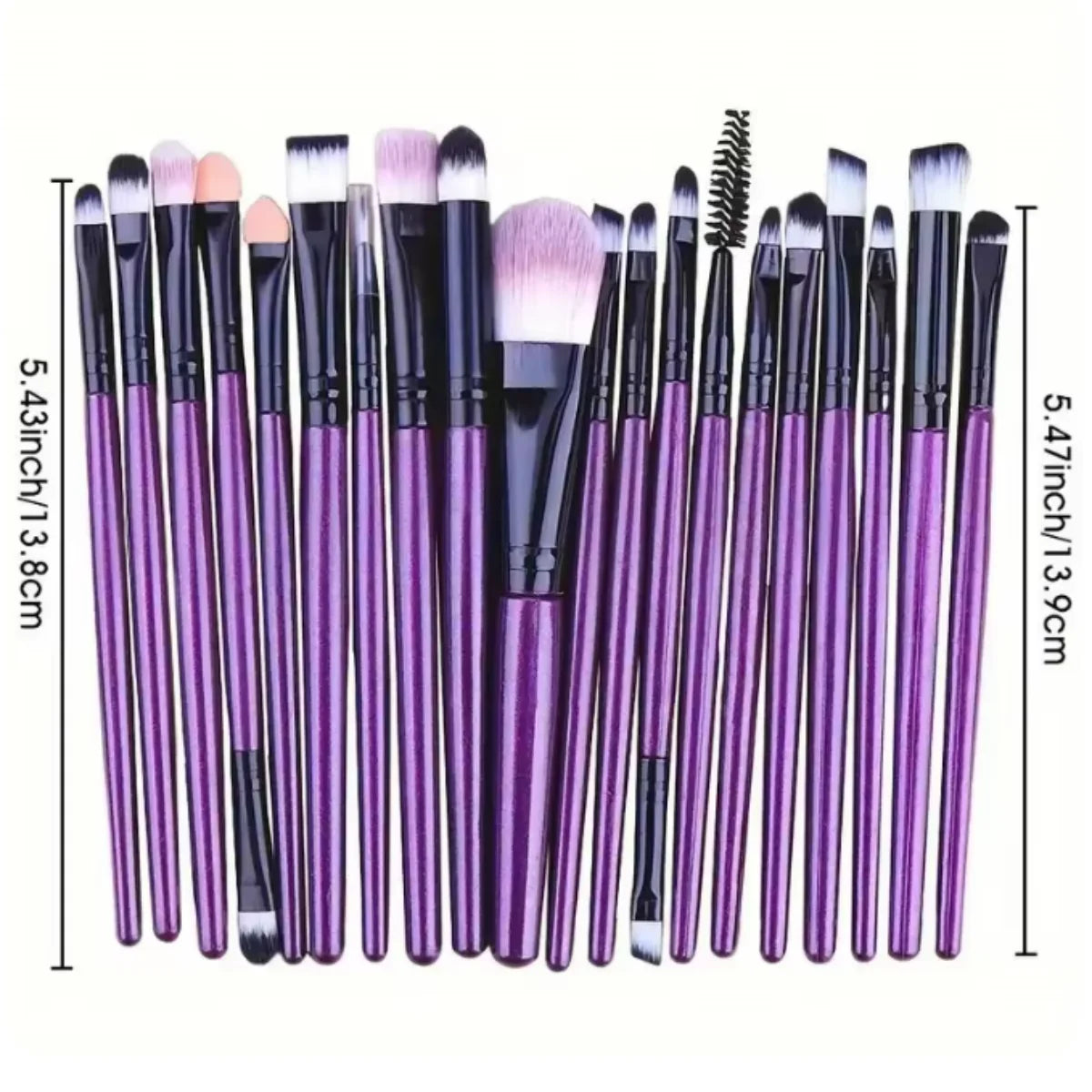 20-Piece Professional Makeup Brush Set – Soft Blending & Cosmetic Brushes