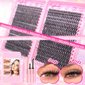 DIY Lash Extension Kit™ – Wispy Cluster Lashes with Bond & ; Seal
